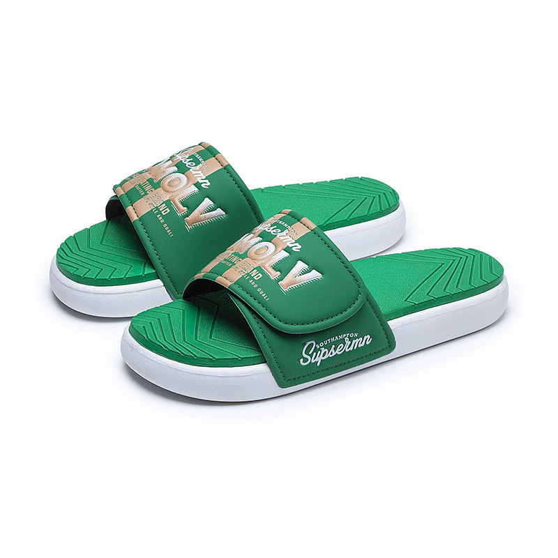 外着屋外スリッパ男性一字引き夏サンダル滑り止め欧米トレンド男性スリッパslippers|undefined