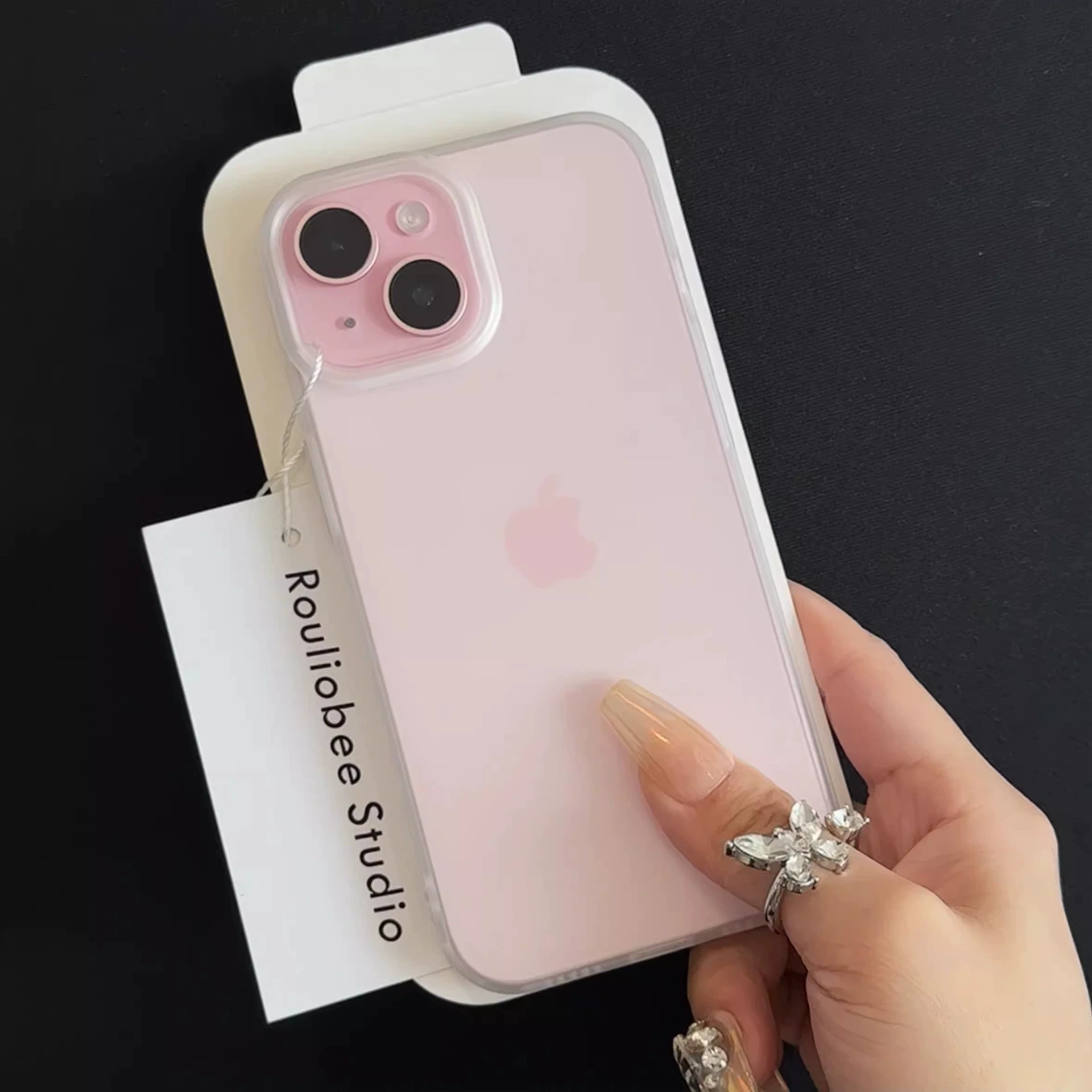 Совместимый сверхтонкий чехол для телефона， матовый прозрачный iPhone 16, защитный чехол, iphone, 17promax