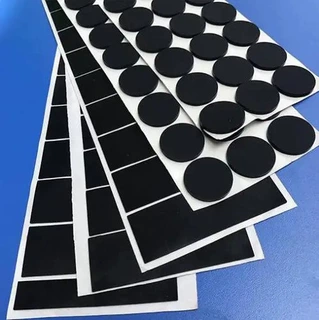 供应异形橡胶成型模切橡胶背胶CR橡胶防静电自粘橡胶脚垫厂家生产