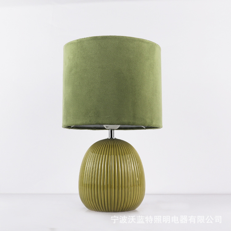 Fabricantes de lámparas de escritorio de cerámica ventas directas de protección de ojos de decoración doméstica atenuable certificación de protección de ojos