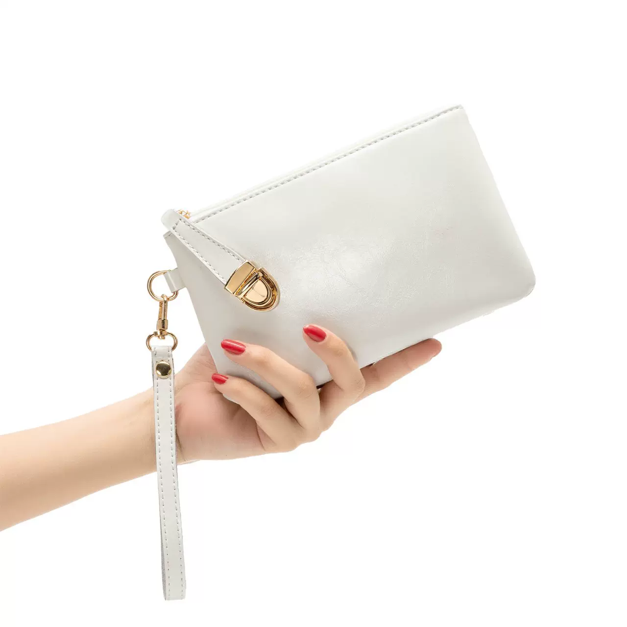 外贸真皮手拿包女可放手机大牌高档零钱包袋大容量欧美女小包外贸