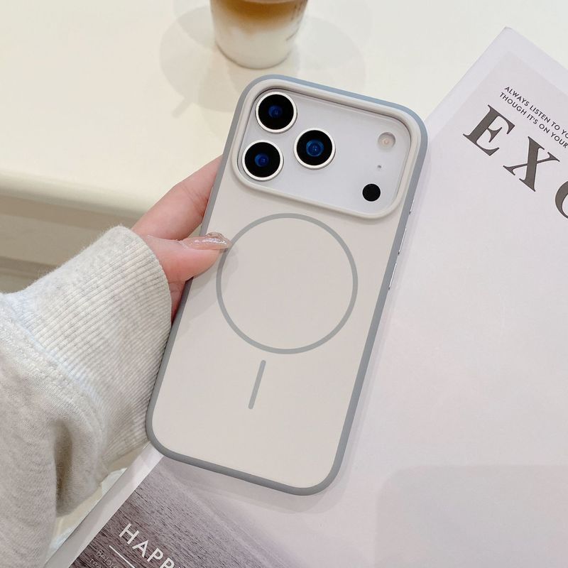 适用iPhone17promax手机壳肤感磁吸苹果16相机按键一体全包保护套|undefined