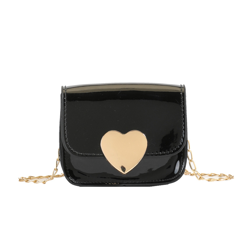 Estilo occidental mini bolso de hombro para niños y niñas dulce amor cadena de moda bolso de mensajero para bebé nuevo bolso cuadrado pequeño para niños