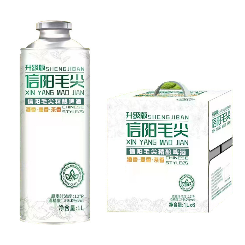 12度冰糖葫芦果啤毛尖茶啤中式精酿啤酒蜜桃乌龙井茉莉花茶1L大罐|undefined