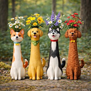 �羳�¿�Quirky Dog Vase �ֹ��������ع�����ƿ�Ҿ��b�֬�[��