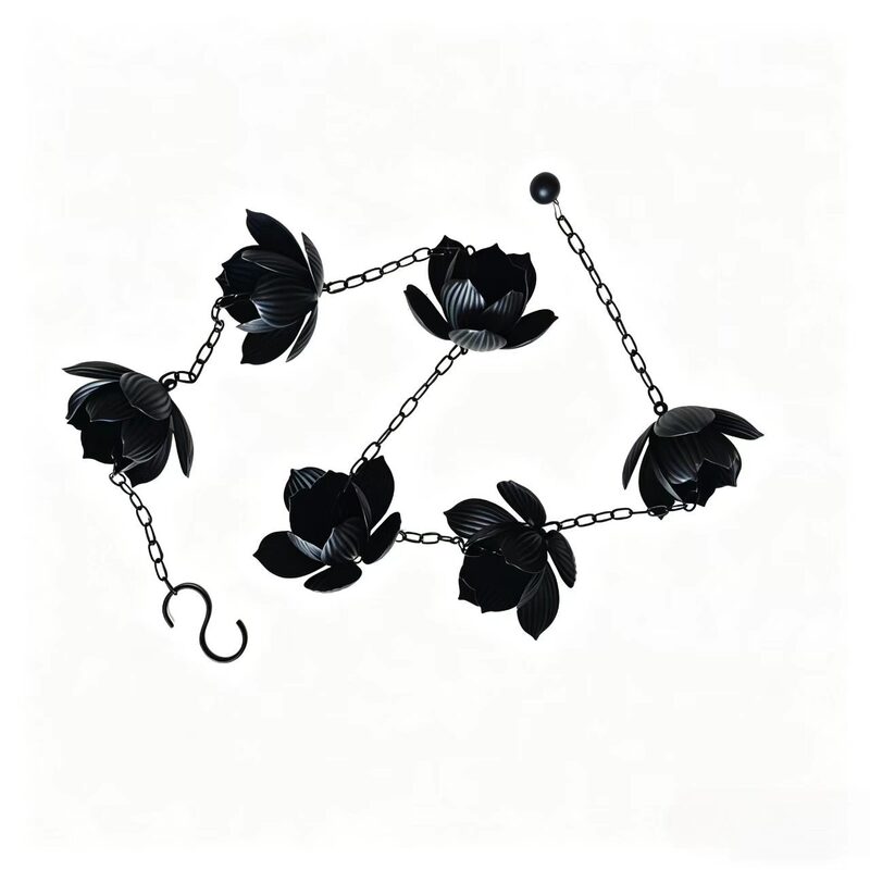 Cross-Border Garden Decoration Rain Chain, Eaves Drainage Chain, Rain Chain Drip Chain, Gutter Drainage Chain, Iron Art Lotus Rain Chain Cross-Border Garden Decoration Rain Chain, Eaves Drainage Chain, Rain Chain Drip Chain, Gutter Drainage Chain, Iron Art Lotus Rain Chain
