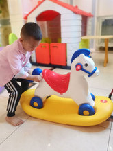 白馬王子 韓國進口eduplay兒童二合一搖搖馬木馬玩具寶寶生日禮物