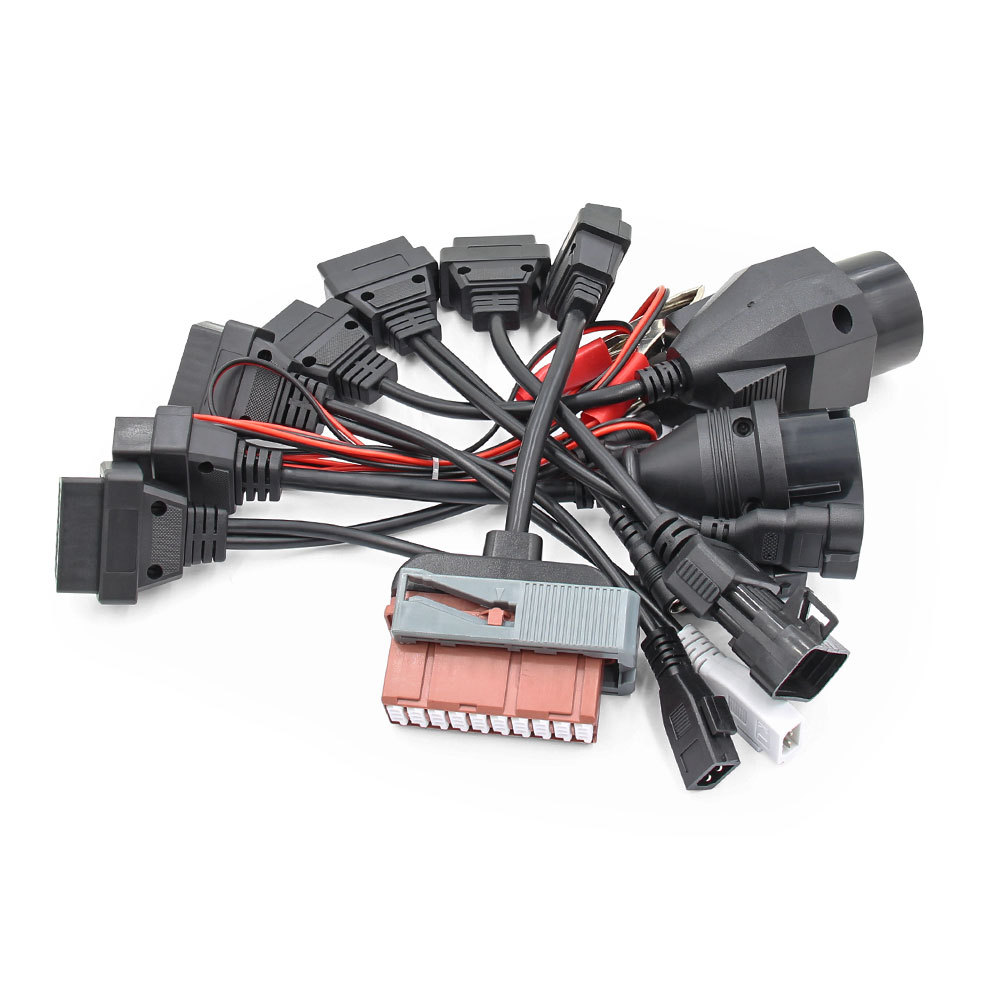 8PCS OBD Truck Cable Diagnostic OBD2 Adapter Full Set for Delphi