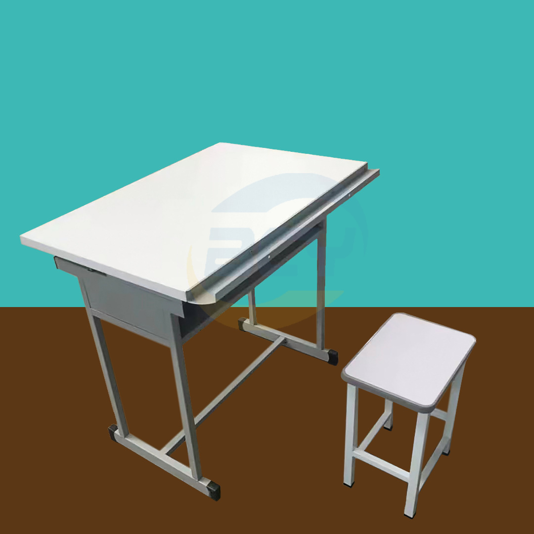 Solid Wood Art Table Sketching Stand Drawing Table Adjustable Easel Plastic Steel Abs Student Stool Drawing Board