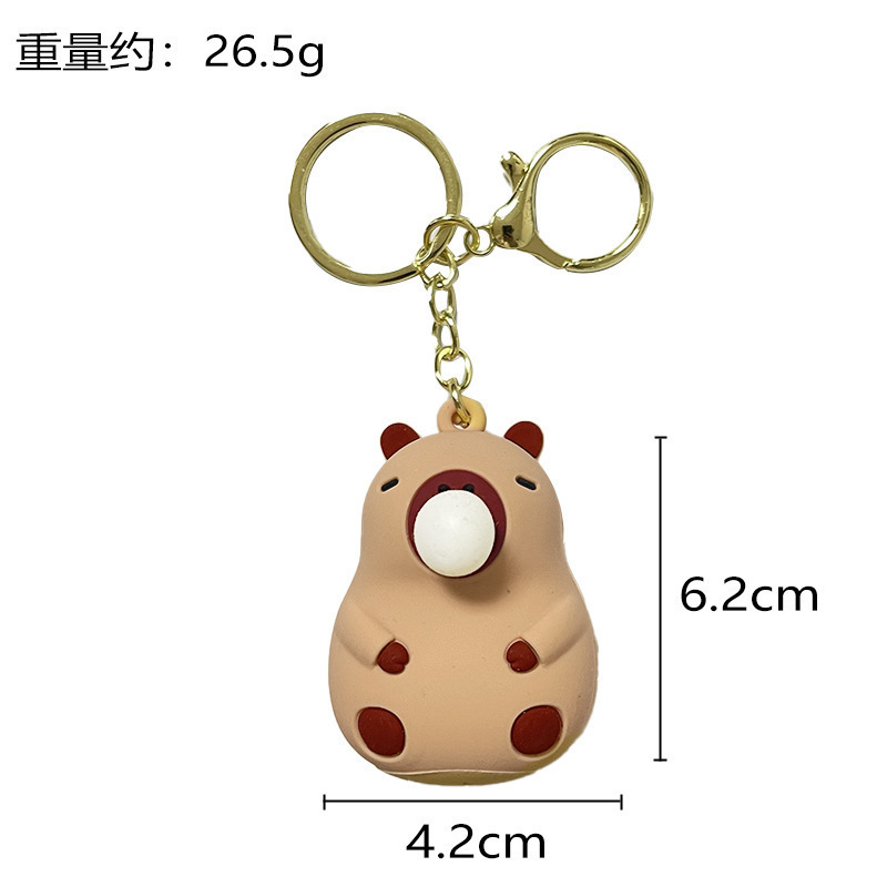カピバラバブルキーホルダーピンチ減圧おもちゃカピバラペンダントクレーンマシンハイエンド小さなギフト|undefined