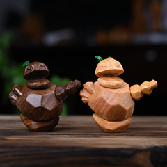 批發哪吒之石磯娘娘木質卡通可愛玩偶創意家居桌面擺件景區熱賣品