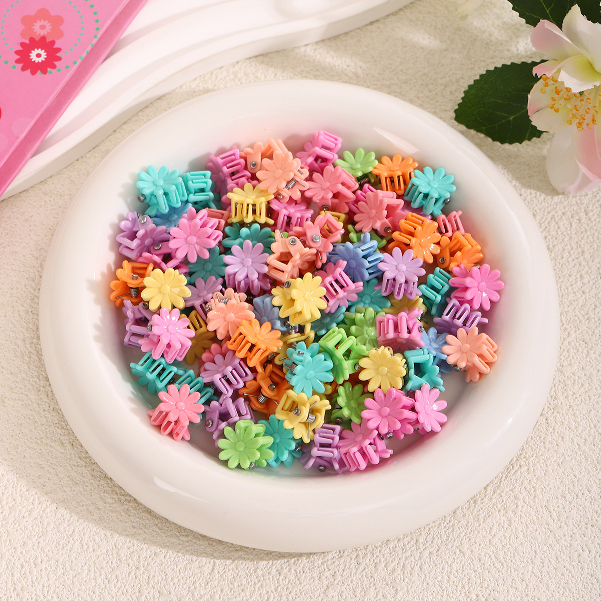Niños pequeños clip de agarre de color niñas bebé lindas tarjetas de cabello princesa tocado pequeño clip mini clip