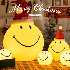 ネットの赤い笑顔の小さい夜の明かりのクリスマスの装飾品の贈り物のアイデアの子供の王女の部屋の寝室のベッドの頭の床のスタンド