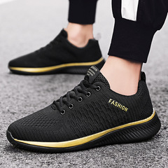 Cross-border large size men's shoes spring and summer new outdoor sports shoes men's and women's running shoes daily fly woven casual shoes wholesale