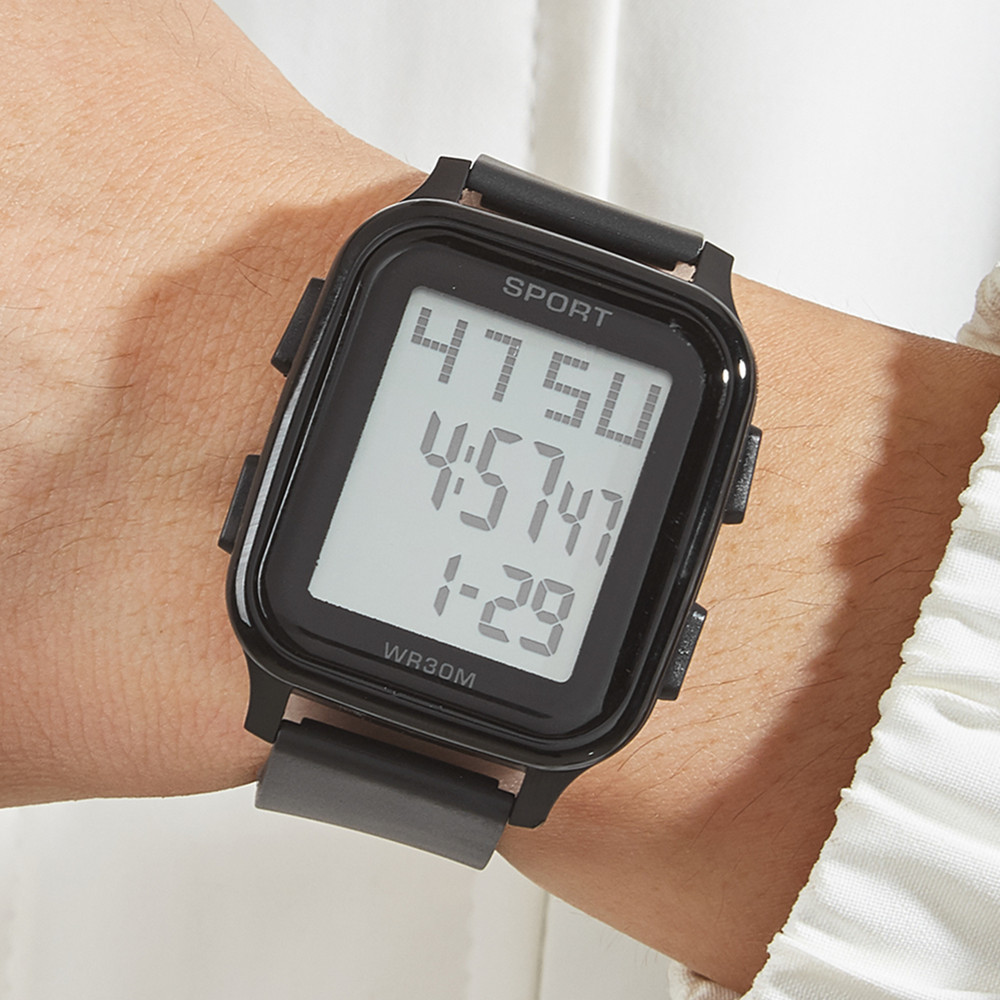 Comercio exterior transfronterizo reloj electrónico reloj de hombre silicona estudiante deportes impermeable reloj de hombre LED reloj electrónico al por mayor