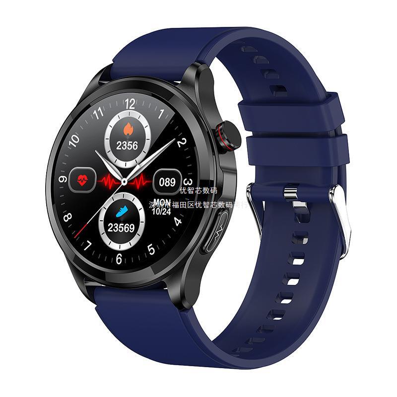 TK22 reloj inteligente Bluetooth llamada ECG no invasivo glucosa en sangre frecuencia cardíaca presión arterial reloj inteligente de ejercicio