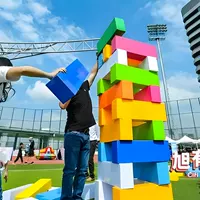 Гигантский интерактивный конструктор Jenga, реалистичная версия оборудования, реквизит для игры в Jenga, семейная игра Jenga, большой размер