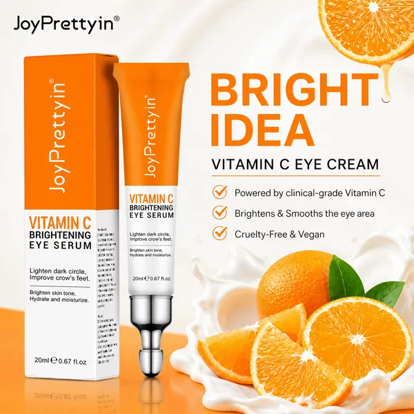 Joyprettyin Vitamin C Eye Cream Hydrating, Moisturizing and Brightening Eye Circle Eye Care Eye Cream Essence