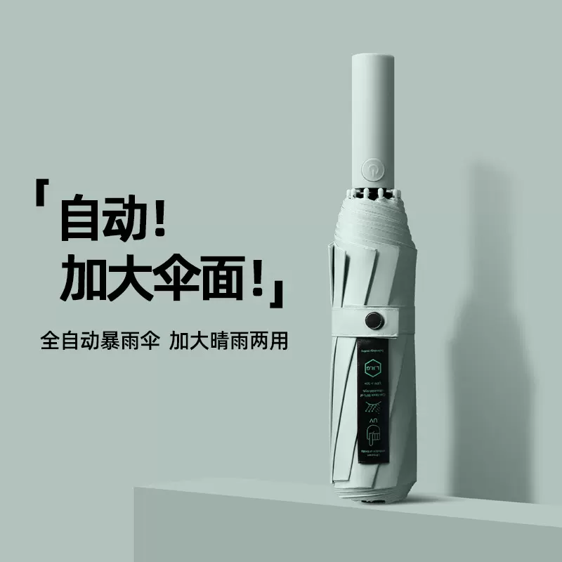 遮阳全自动雨伞大量批发超大号男士结实女折叠双人晴雨伞定制广告