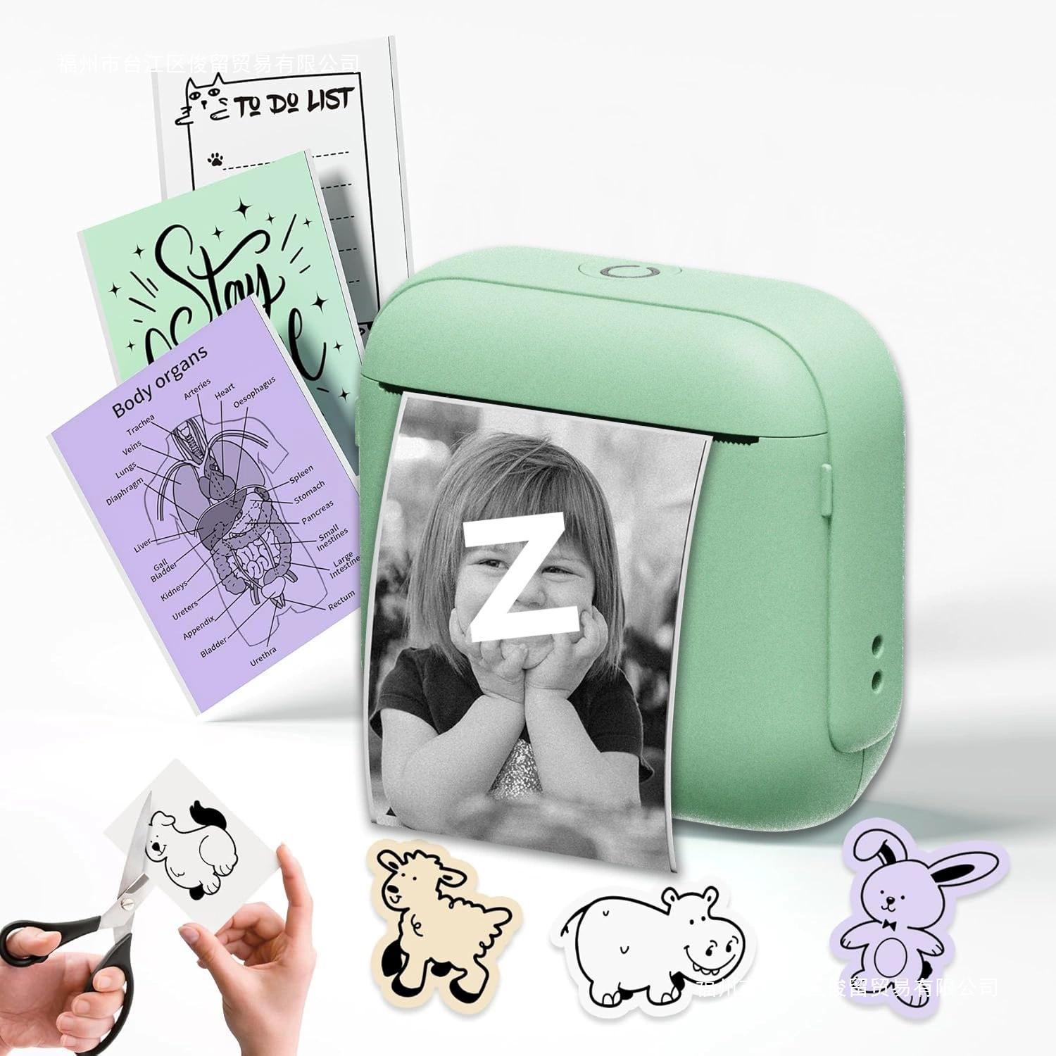 (Cross-border trading), handheld small pocket printer, bluetooth