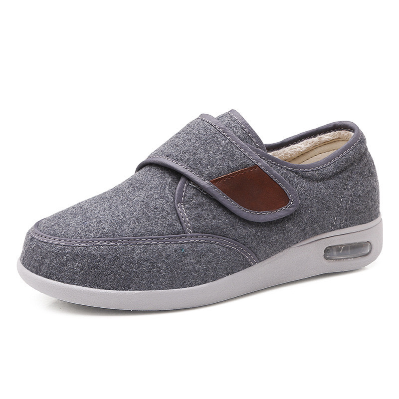 Autumn and Winter Large Size Elderly Shoes Thickened Warm Casual Shoes Middle-Aged and Elderly Walking Non-Slip Men's and Women's Sports Shoes Factory Direct Delivery