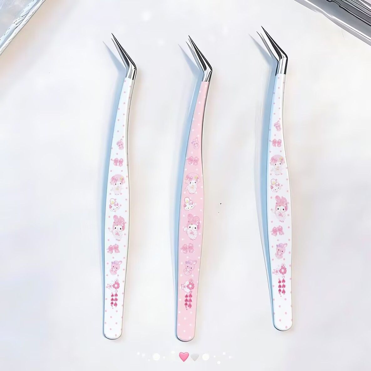 False eyelash tweezers, high-precision false eyelash extension kit, specialized tools, golden feather clip, bead clip