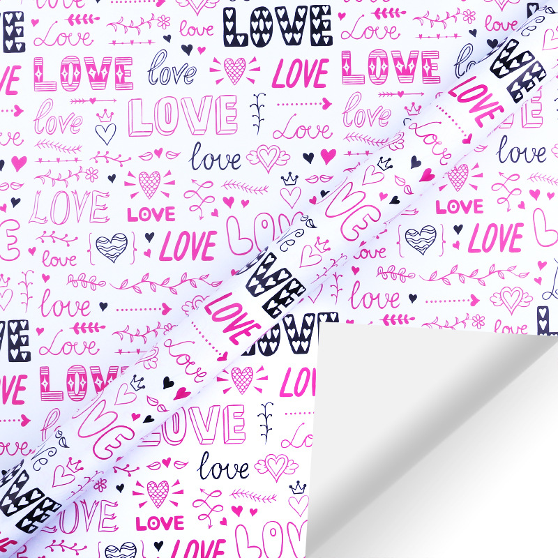 El día de San Valentín de papel recubierto de papel de regalo Amazon nuevo clásico regalo de cumpleaños de vacaciones de papel de regalo
