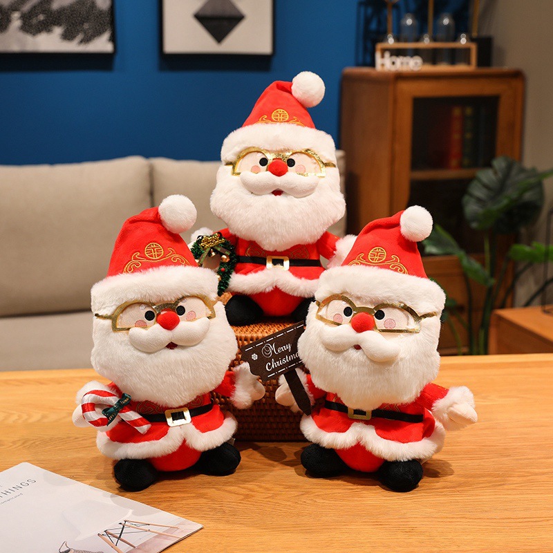 Muñecas de peluche de Santa Claus transfronterizas muñecas de Navidad decoraciones para niños muñecas de oficina adornos
