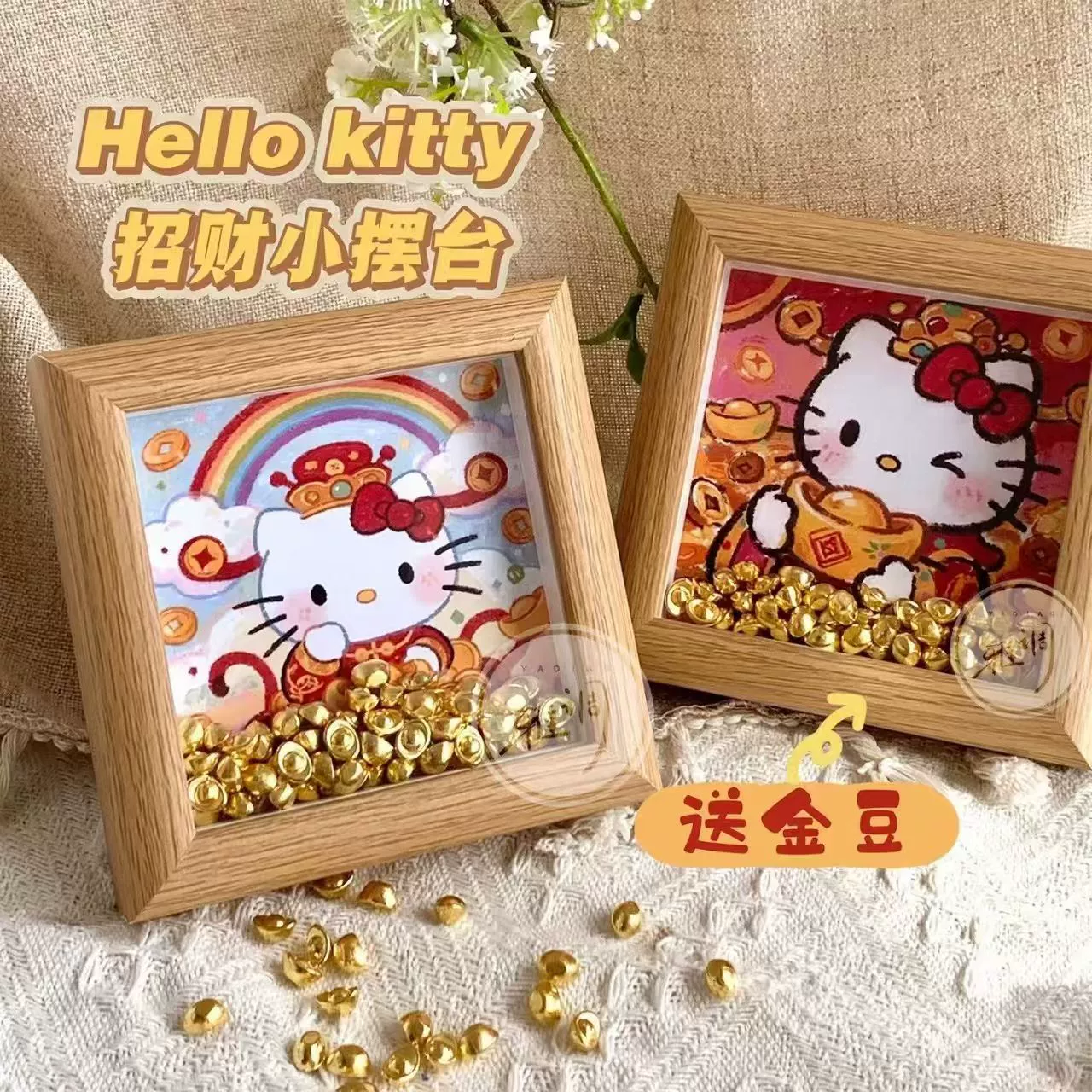 Table cartoon cute photo frame, for luck, handmade, Birthday gift