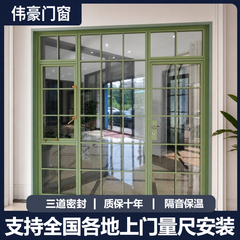 70 French-style vintage swing doors and windows, silent and insulated aluminum alloy doors and windows, custom-made floor-to-ceiling glass windows for the living room 70 French-style vintage swing doors and windows, silent and insulated aluminum alloy doors and windows, custom-made floor-to-ceiling glass windows for the living room