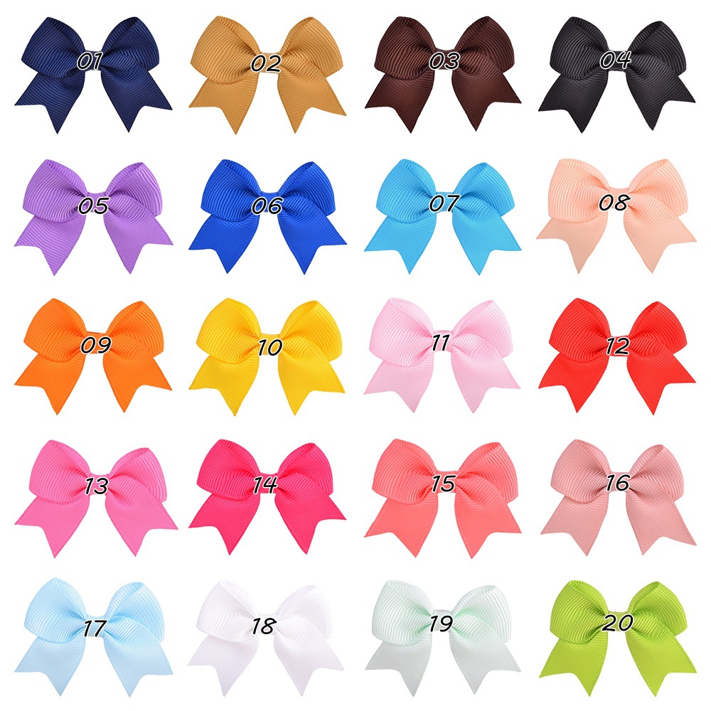 Nihaojewelry Simple Pure Color Children's Bow Hairpin Wholesale Jewelry display picture 1