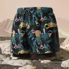 Black Coconut [Double Layer Swimming Briefs]