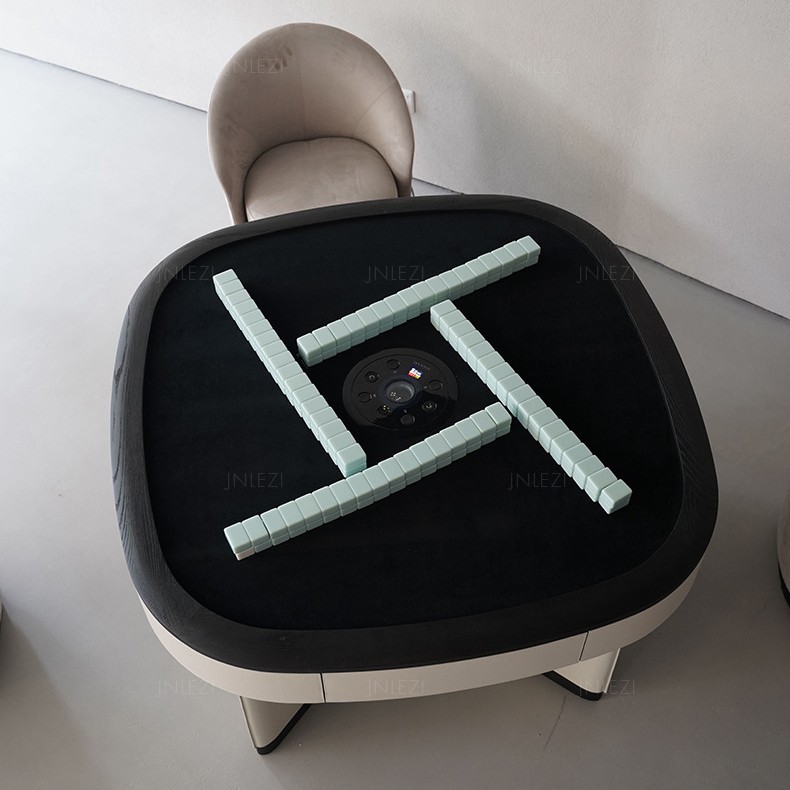 Mesa de ajedrez y cartas de lujo ligera italiana nueva mesa de entretenimiento naranja para el hogar de alta gama moderna mesa de póquer Texas de alta gama naranja