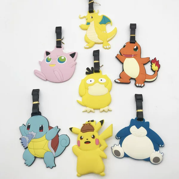 PVC soft rubber Bao Ke Meng Cartoon luggage creative boarding pass listing anti-lost luggage cartoon consignment tag