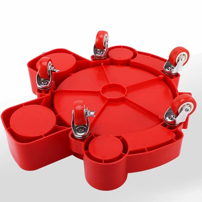 Car cleaning tools, Movable Car Wash Bucket - multifunctional-mobile-base-red