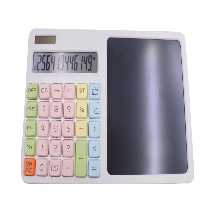 12-значный солнечный калькулятор, калькулятор для рукописного ввода с большим экраном, только для офисных студентов