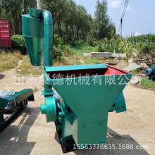 500锤片玉米秸秆粉糠机 大型养殖场打草双沙克龙草糠机