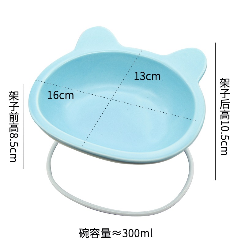 흰색 선반 + 파란색 그릇