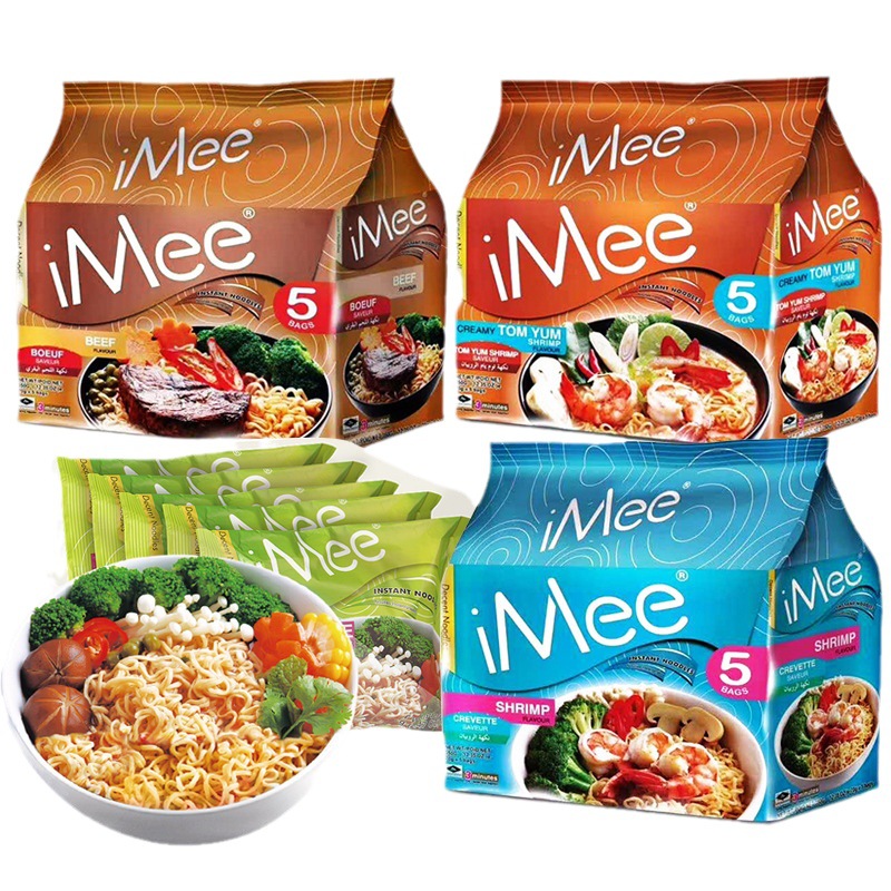 Thailand imported food, Ami brand Southeast Asia flavored instant fried noodles, wholesale 350g