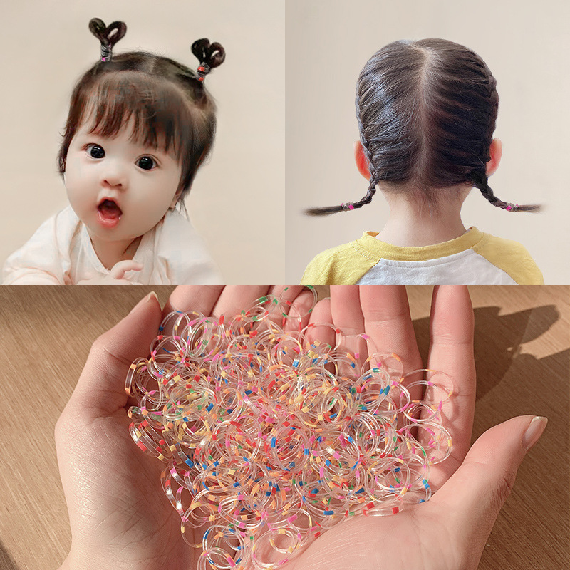 Banda de goma desechable para niños, el cabello del bebé no daña el cabello