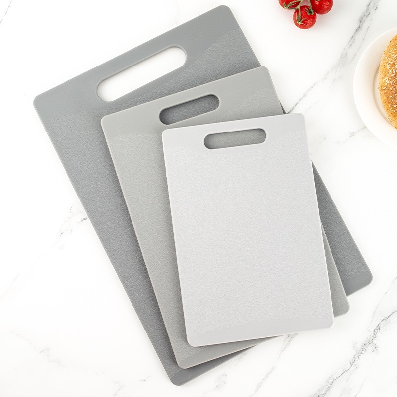 Juego de tres tablas de cortar transfronterizas de material PP, utensilios de cocina, tabla de cortar multifuncional engrosada