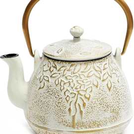 亚马逊厂家直供铸铁壶茶壶无涂层纯手工家用柳萌壶电陶炉茶炉茶具