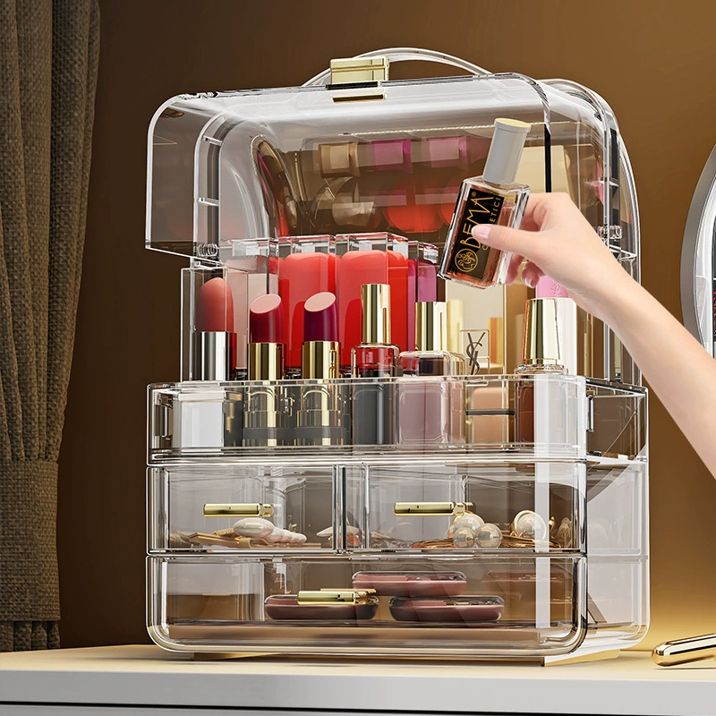 Cosmetic table storage box, lipstick for boxes, cover, storage system, high-quality style