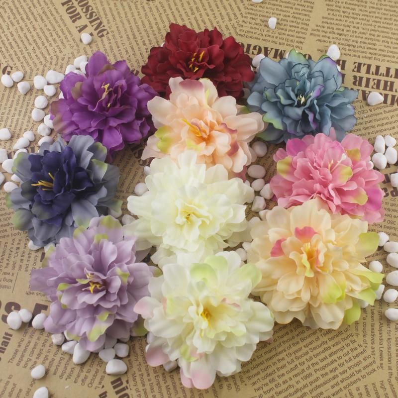Bulk peony flowers silk flowers DIY hair accessories wedding decoration bouquet flowers decoration photography props 10CM