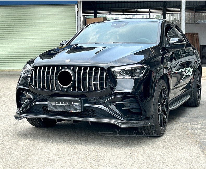 Suitable for 20-24 Mercedes-Benz Gle Modified Ld Front Lip and Rear Lip Brbs Front Shovel and Rear Lower Group 450 Carbon Fiber Surround