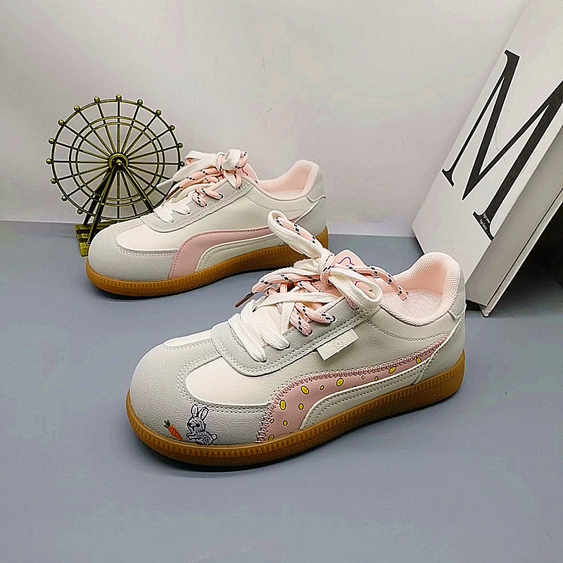 QiaoBoo2026 zapatos de cuero nuevos zapatos deportivos para hombres y mujeres para correr estudiantes cómodos zapatos de moda coreanos zapatos de patina para padres