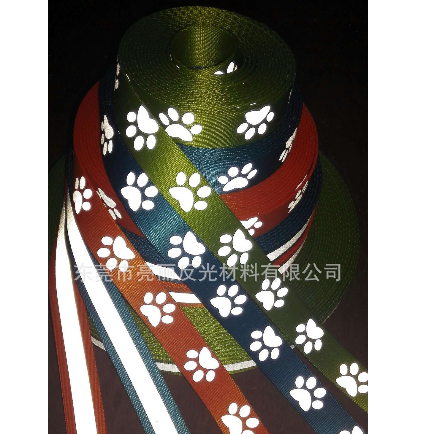 厂家反光材料 提供反光织带加工 热转印反光织带加工