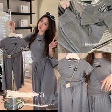 炸街亲子装一家三口夏款短袖星星全家装潮班服母女装洋气纯棉套装