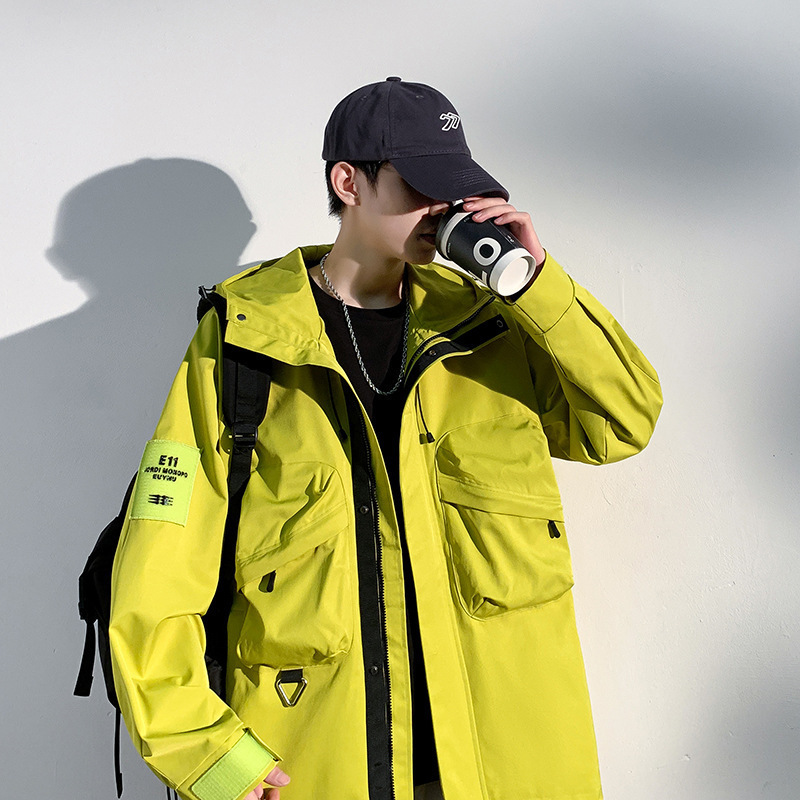 Chaqueta de camuflaje para hombres chaqueta de explosión hombre chaqueta de tren con capuzas marca de moda japonesa montaña casual al aire libre vestir