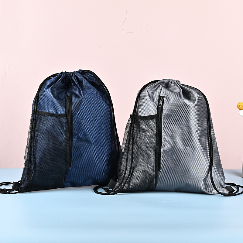 定做学生双肩抽绳背包袋马拉松赛事牛津布束口包广告宣传印logo